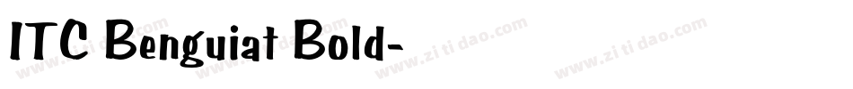 ITC Benguiat Bold字体转换